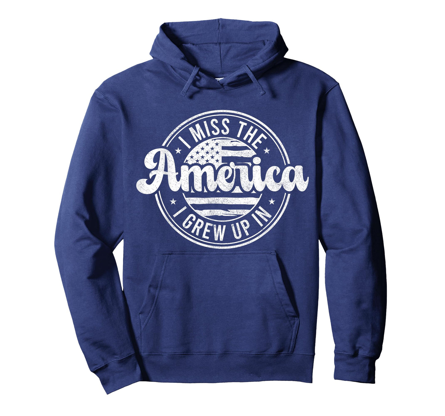 I Miss The America I Grew Up In American Flag Vintage T-Shirt