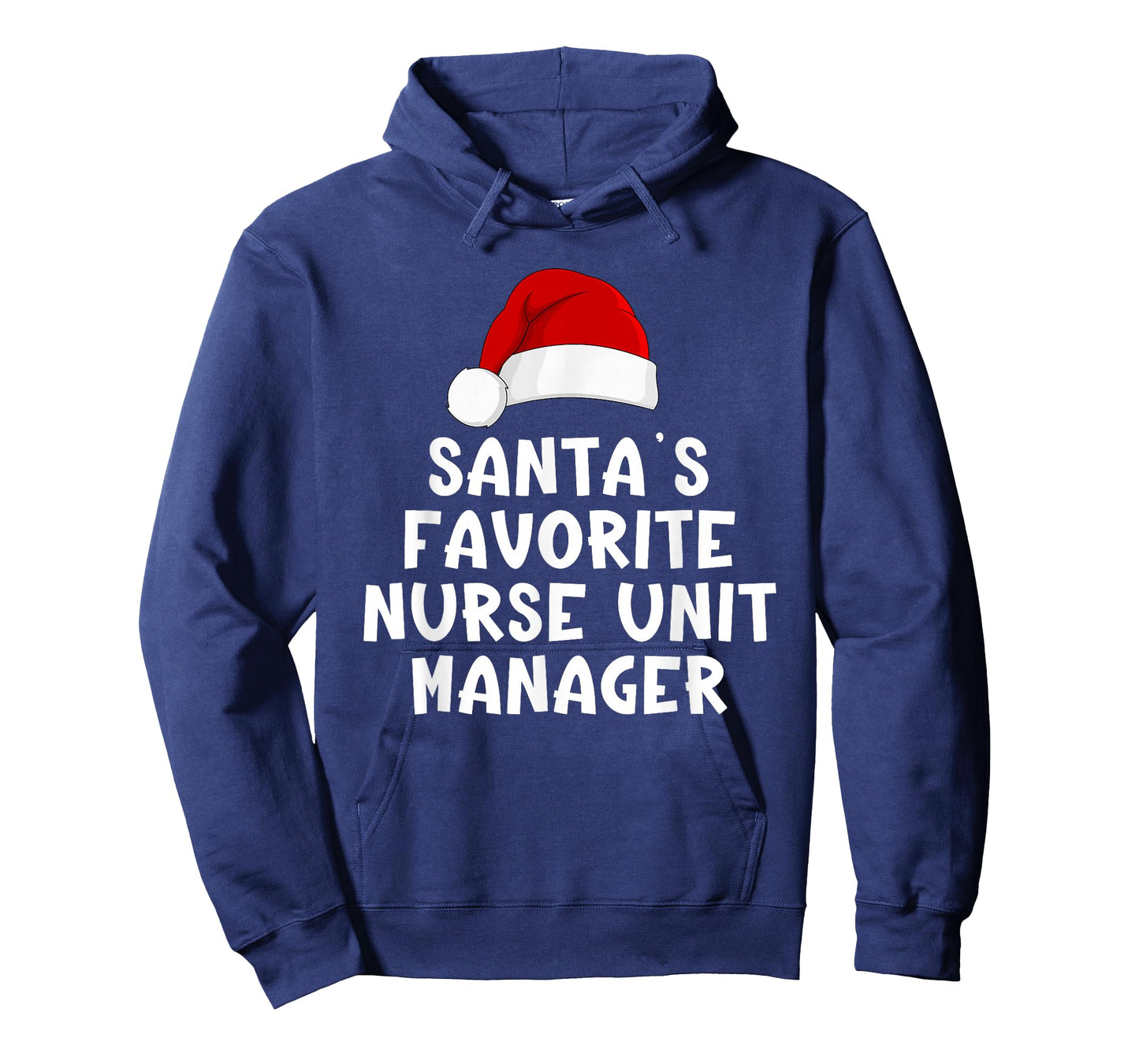 Christmas Santa's Favorite Nurse Unit Manager Funny Pajama T-Shirt