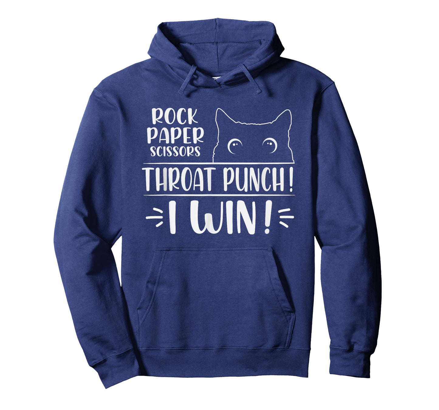 Rock paper scissors Throat Punch Cat Lover cat mom cat dad T-Shirt
