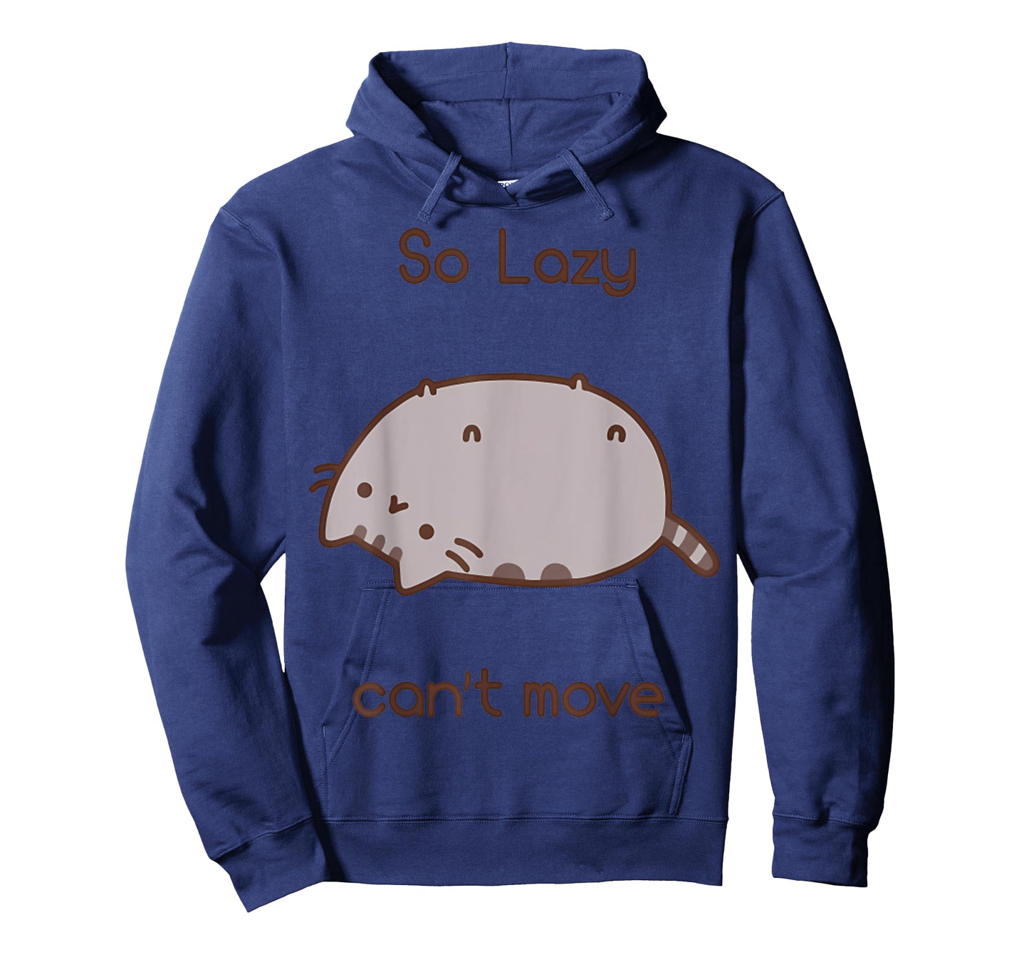 The Cat Is So Lazy And He Cant Move Animal Funny T-Shirt for Men Women