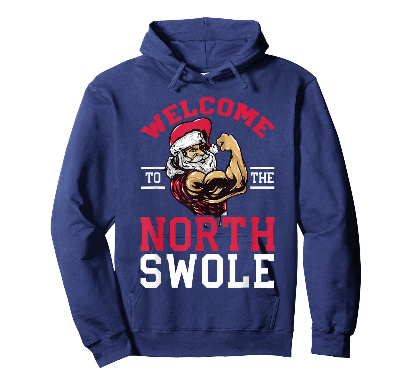 Funny Christmas Weightlifting Workout T-Shirt North Swole T-Shirt