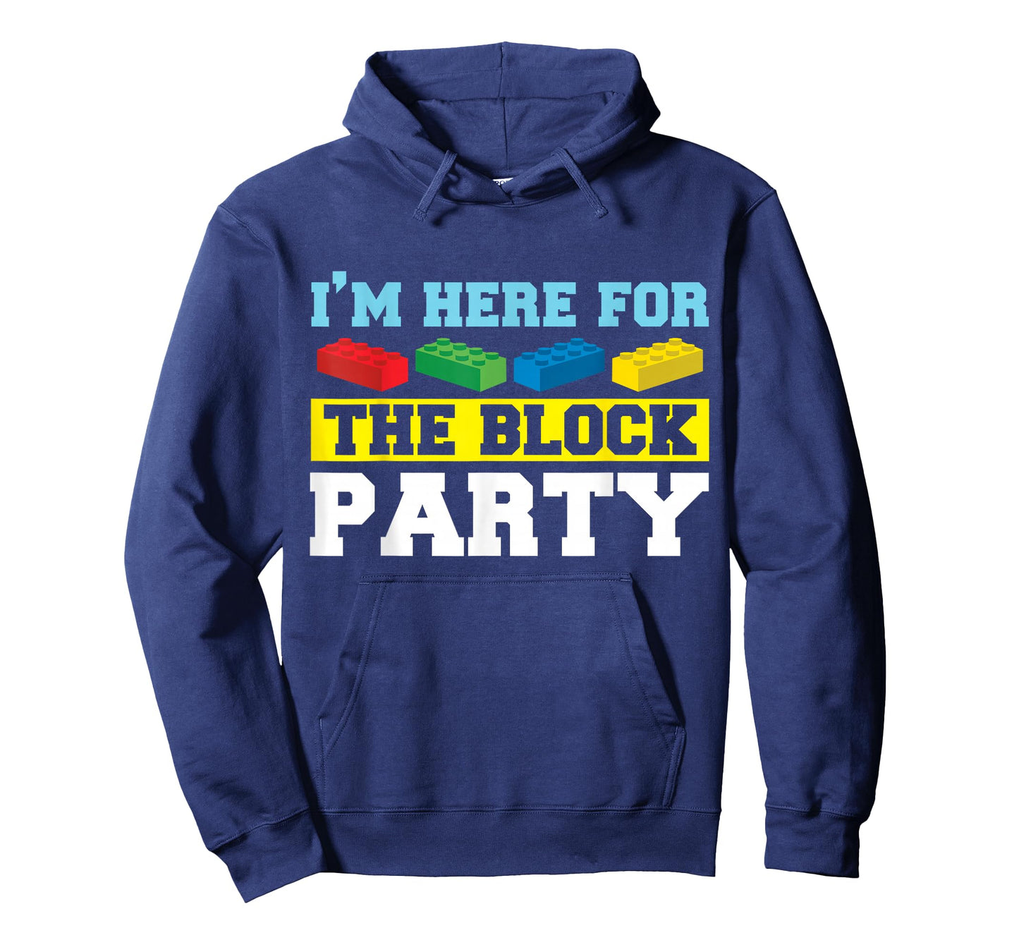 I'm Here For The Block Party Building Brick Builder T-Shirt