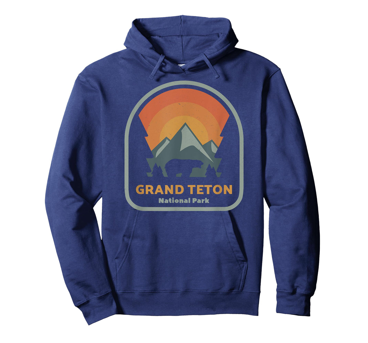 Grand Teton National Park Retro Sunset Vintage T-Shirt