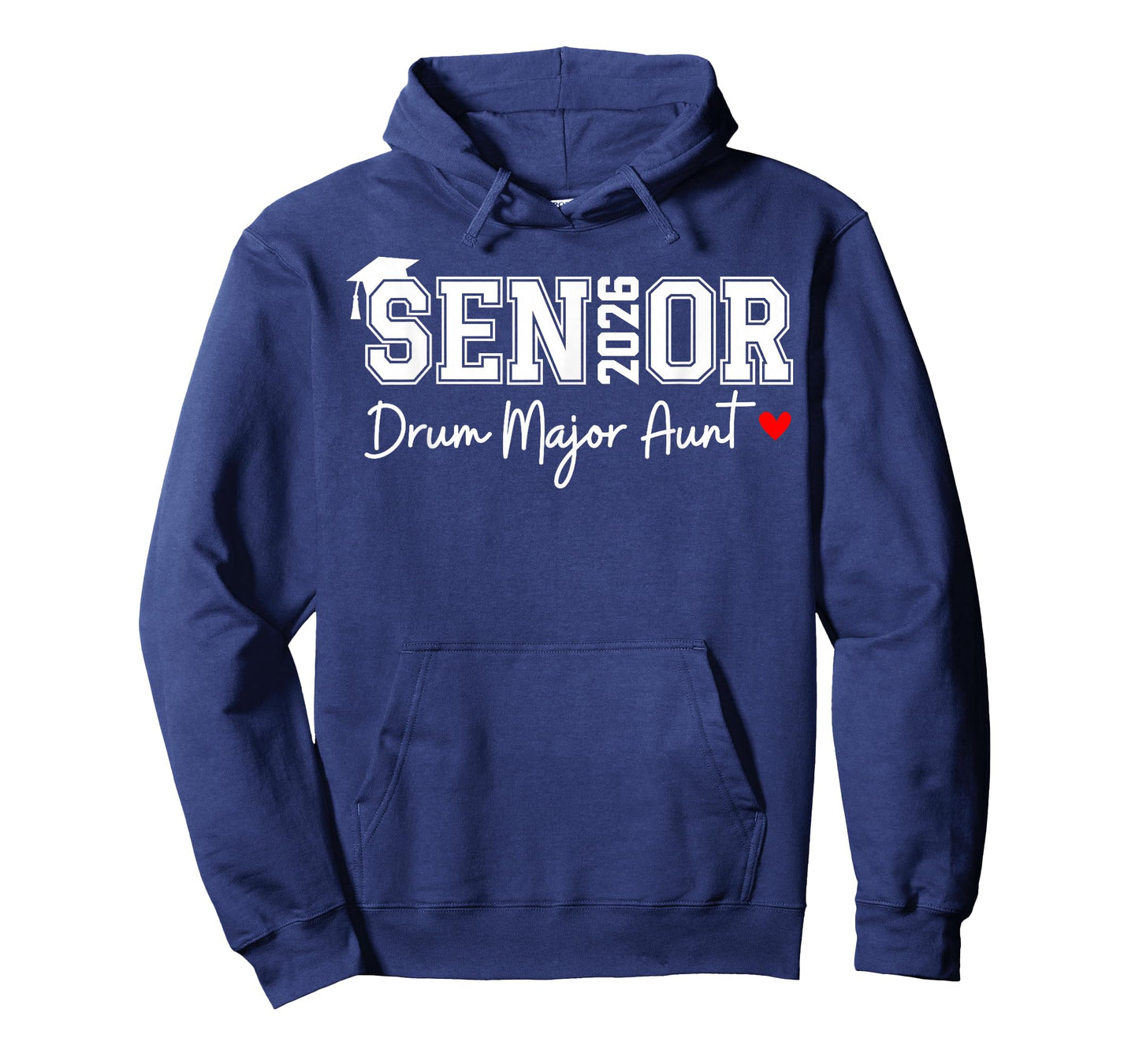 Senior 2026 Drum Major Aunt Marching Graduation Graduate T-Shirt