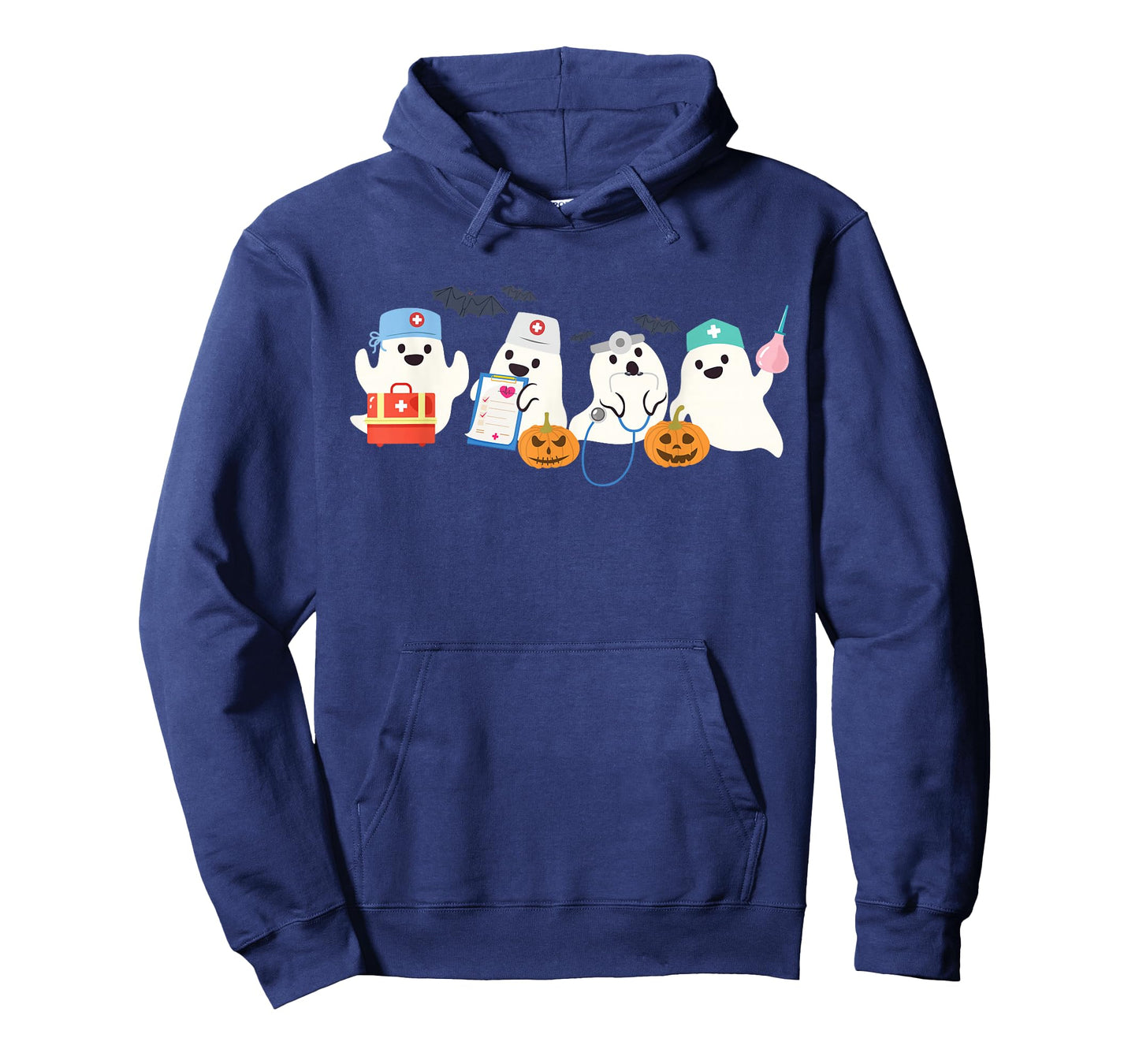 Cute Ghost Nurse Halloween Medical Boo Doctor Scary Hospital T-Shirt