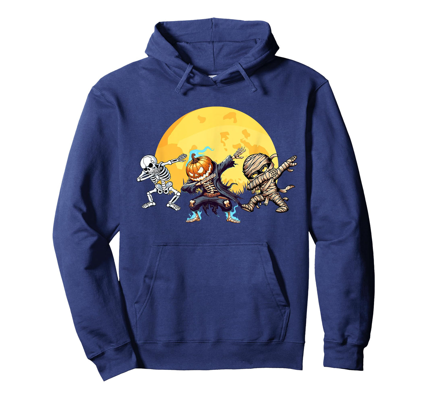 Dabbing Skeleton Mummy Spooky Squad Men Kids Boys Halloween T-Shirt
