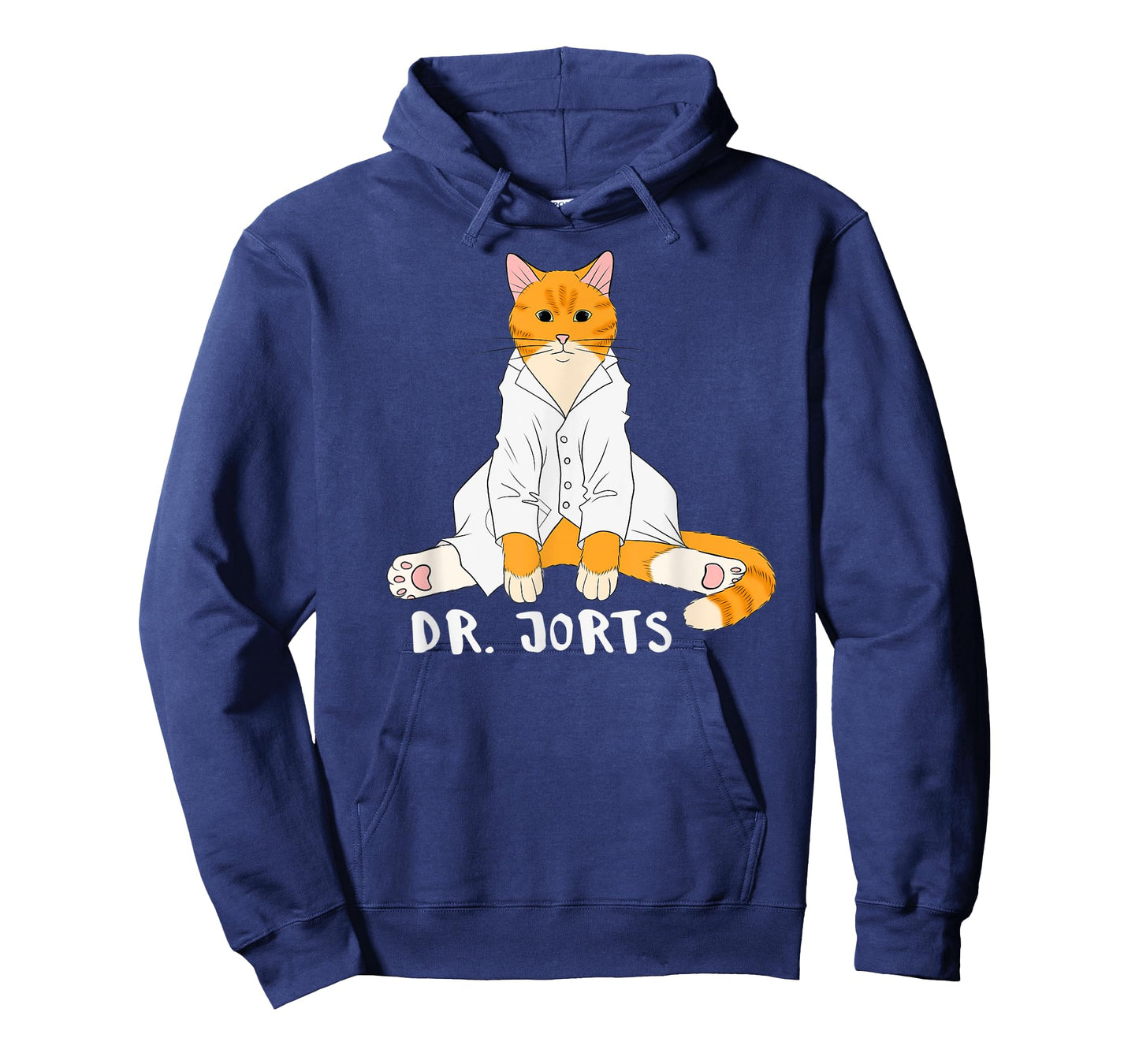 Dr. Jorts the Cat I like Jorts Funny Orange Tabby Cat T-Shirt for Men Women Kids