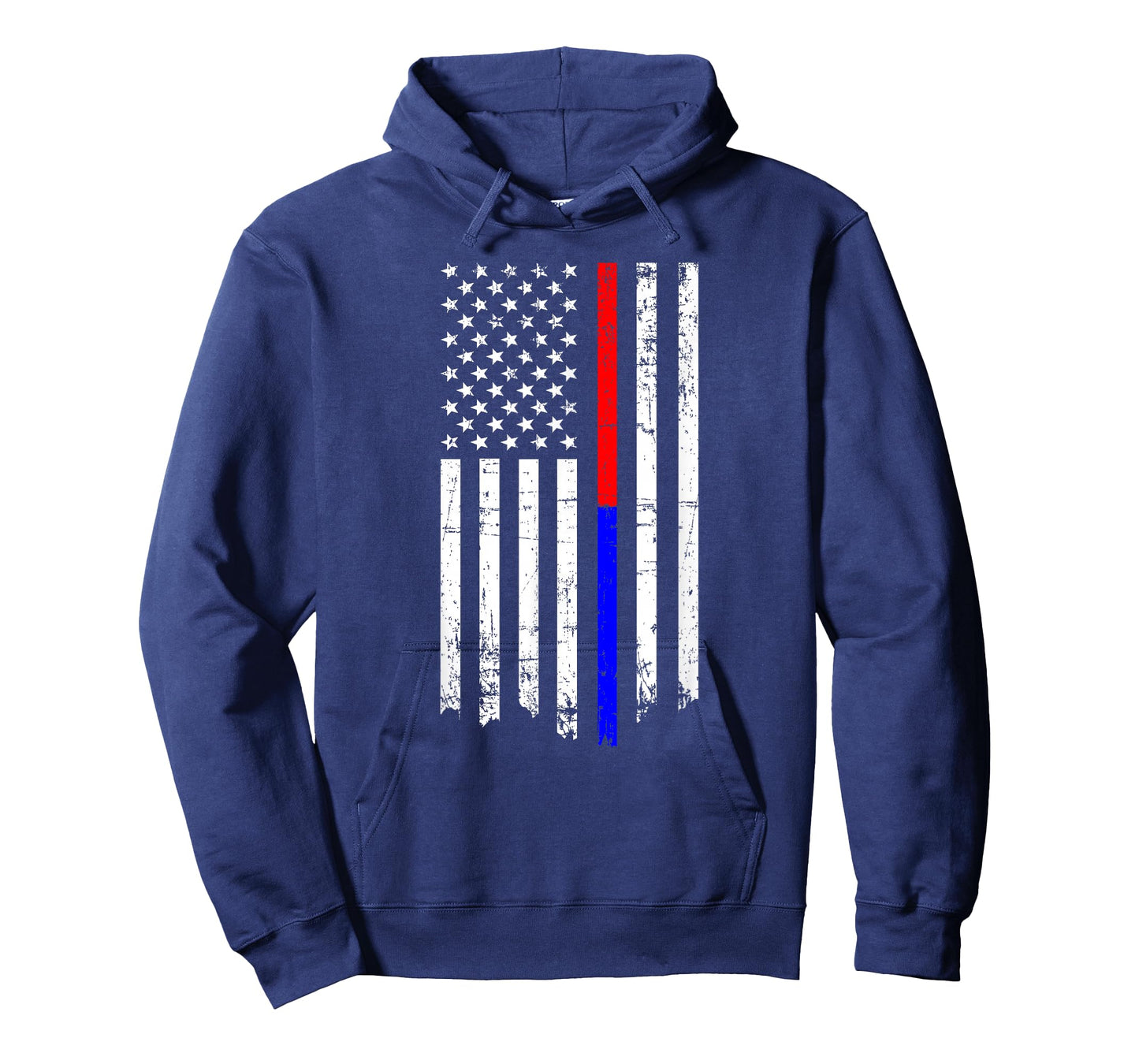 Thin Red & Blue Line American Flag T-Shirt