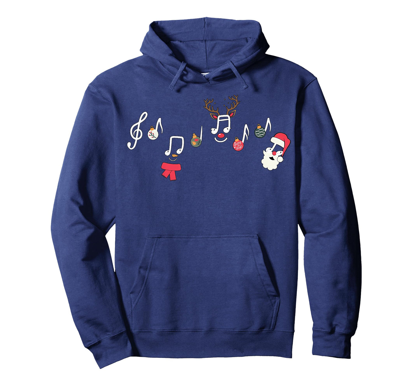 Christmas Santa Snowman Reindeer Music Notes Teacher Holiday T-Shirt