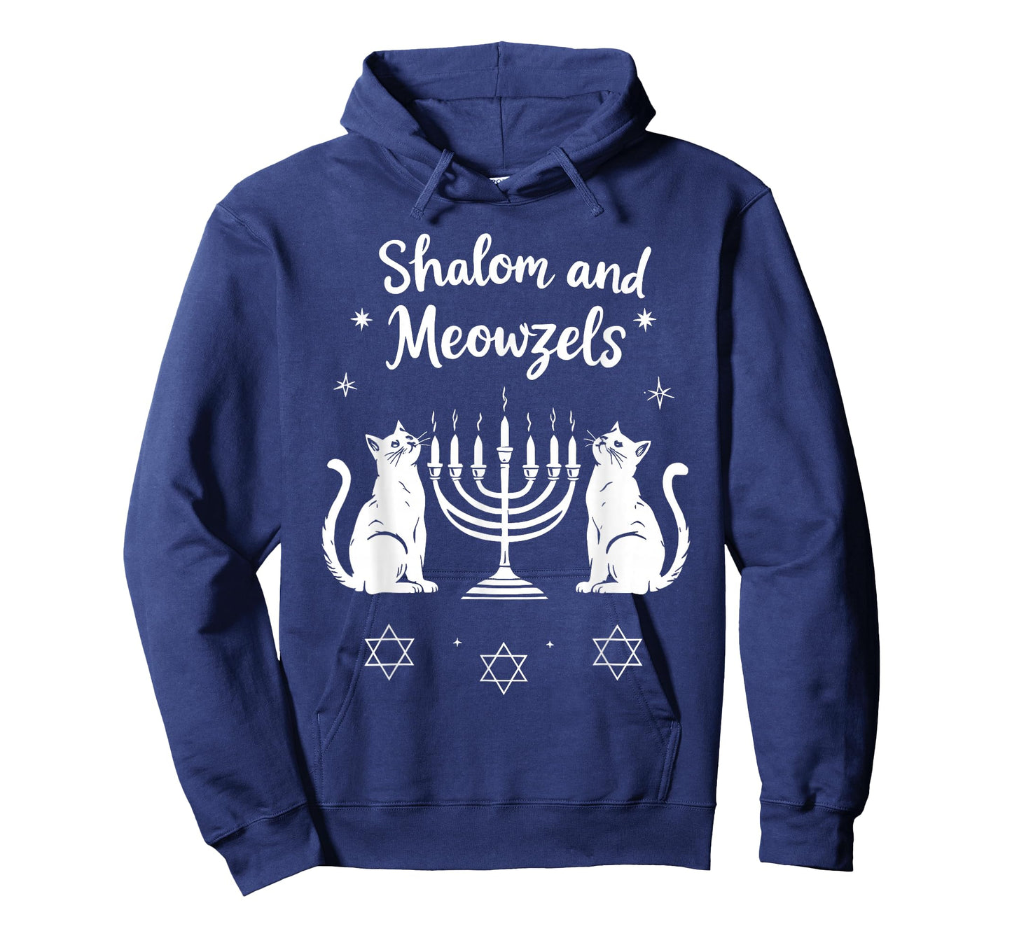 Shalom and Meowzels Funny Jewish Cat Hanukkah T-Shirt