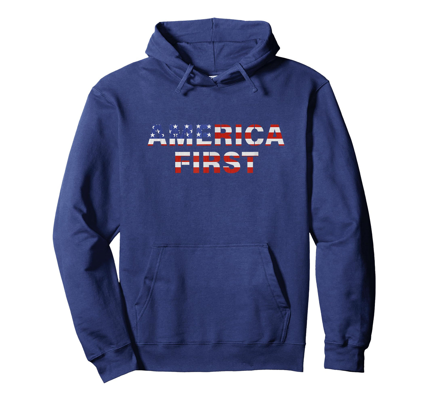 America First USA US Flag Patriotic 4th July Men Women Kids T-Shirt