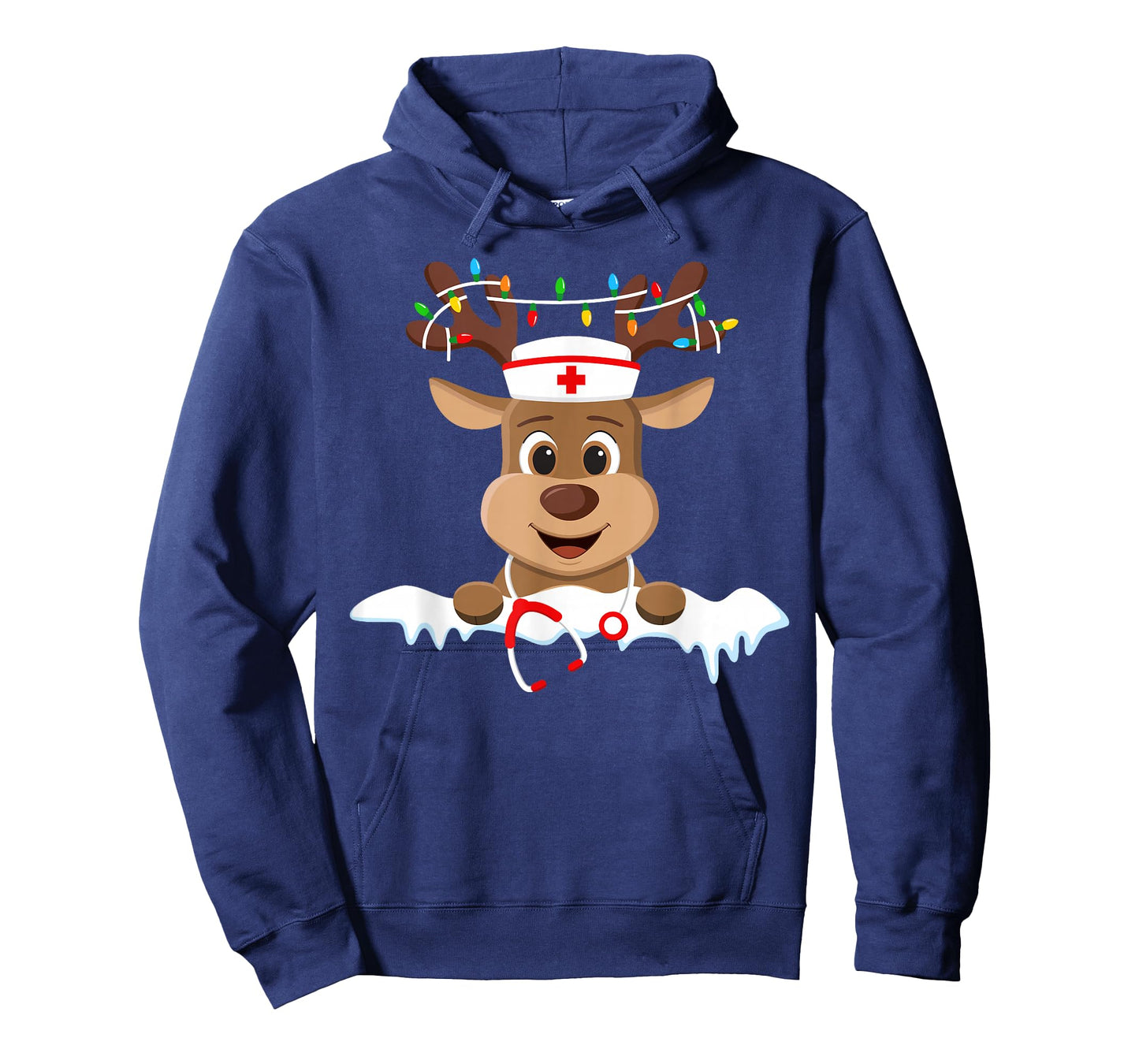 Christmas Nurse Love NICU RN ER Santa Reindeer Nurse Hat Elf T-Shirt