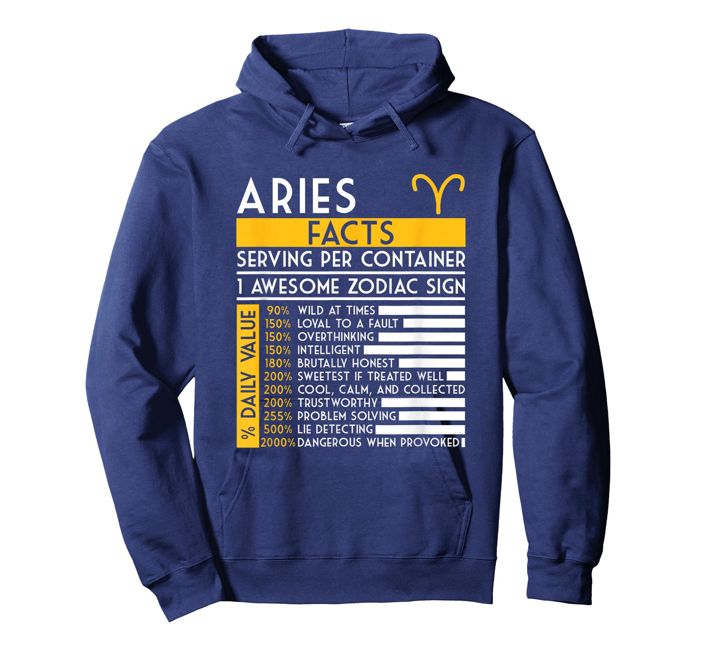 Aries Facts Zodiac Sign Horoscope Funny Astrology T-Shirt