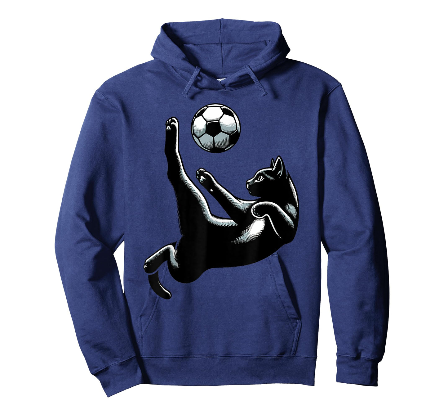 Black Cat Bicycle Kick - Soccer Fans Women Men Kids T-Shirt