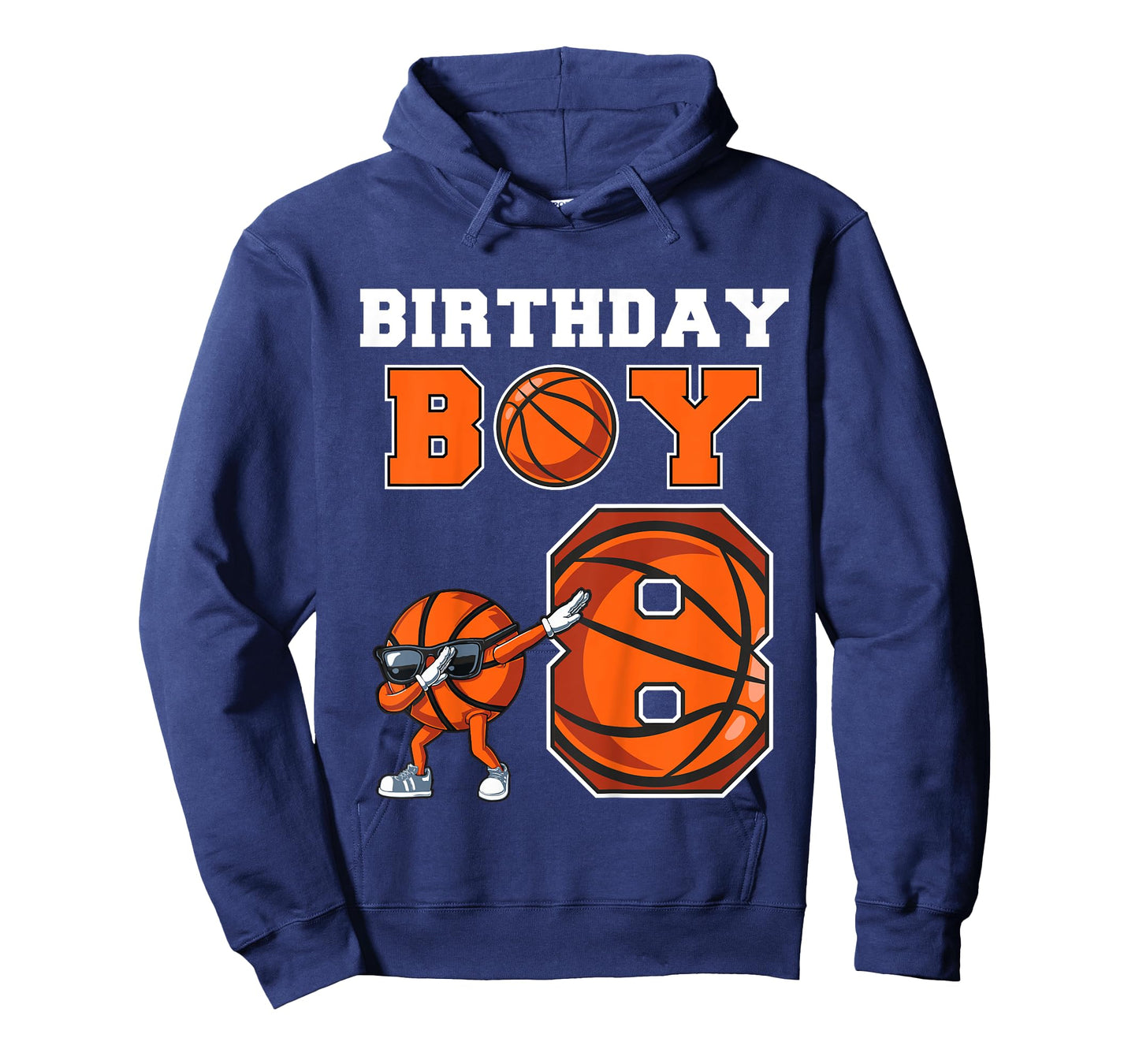 Kids 8 Year Basketball Birthday Boy 8th Birthday Party Basketball T-Shirt