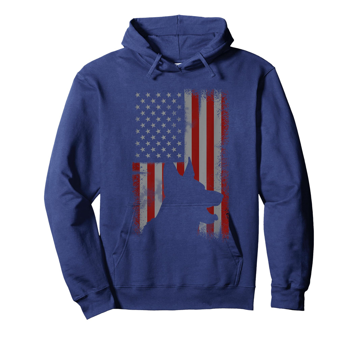 Patriotic German Shepherd AMERICAN FLAG Dog Lover Gift T-Shirt
