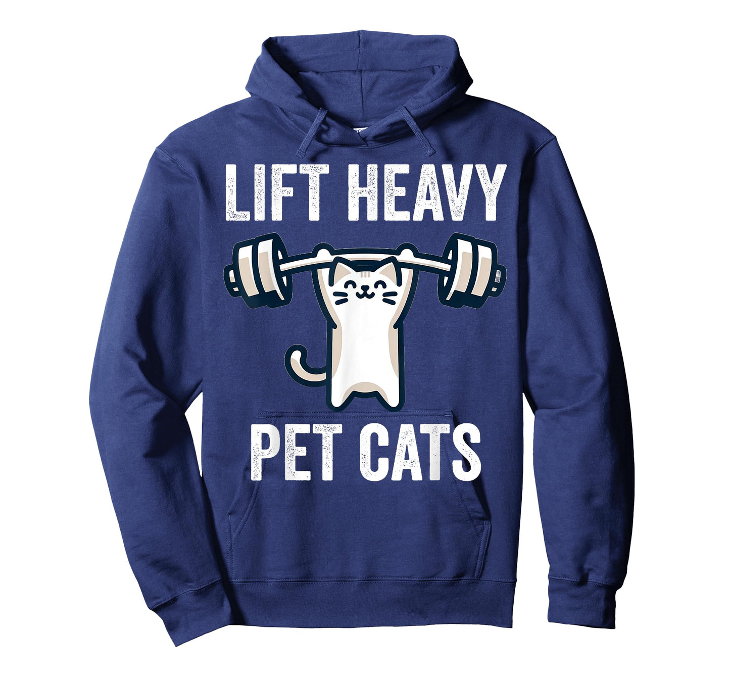 Lift Heavy Pet Cats Funny Gym Workout Weight Lifter T-Shirt