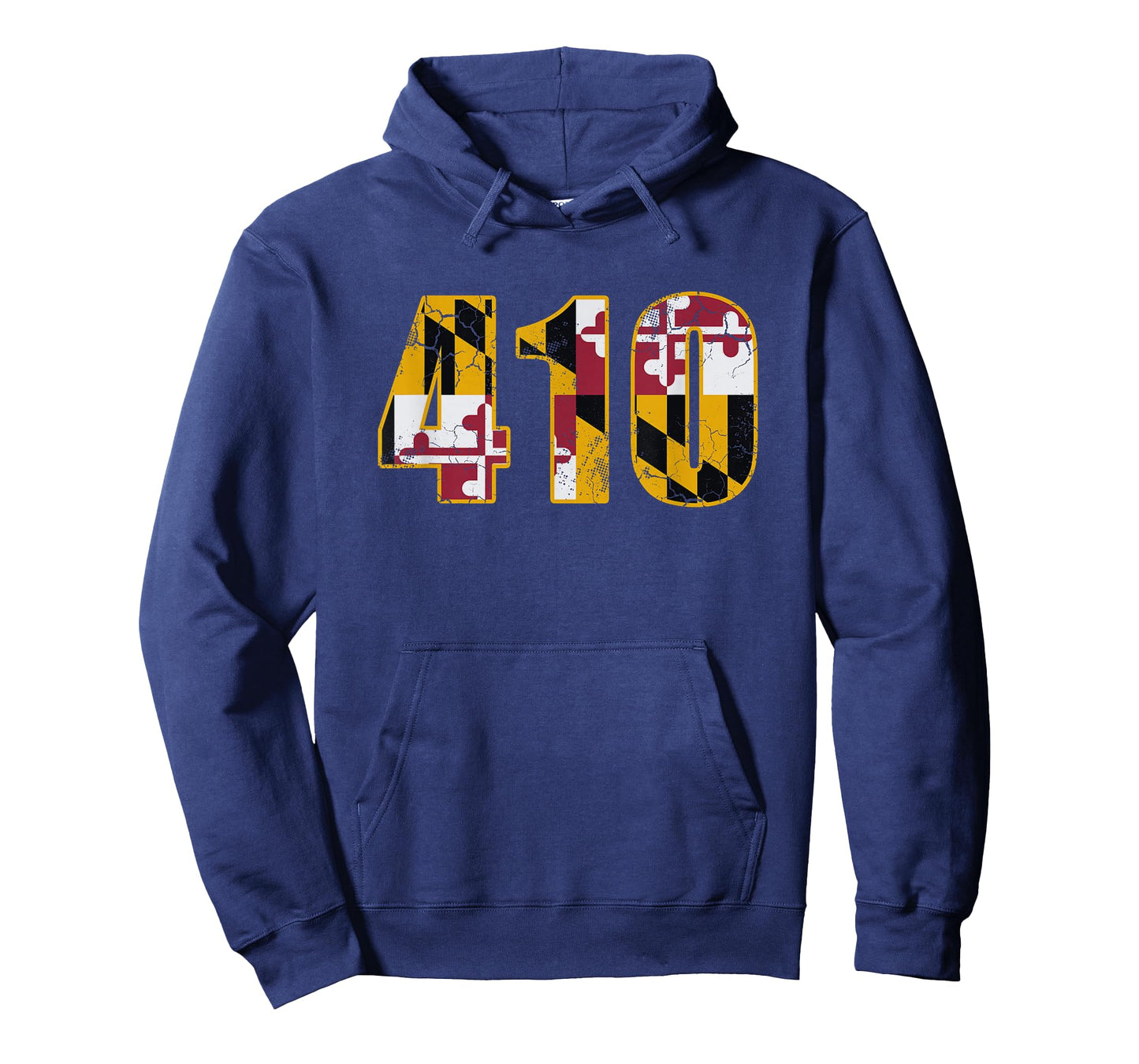 Maryland Flag 410 Home Family Vintage Distressed T-Shirt