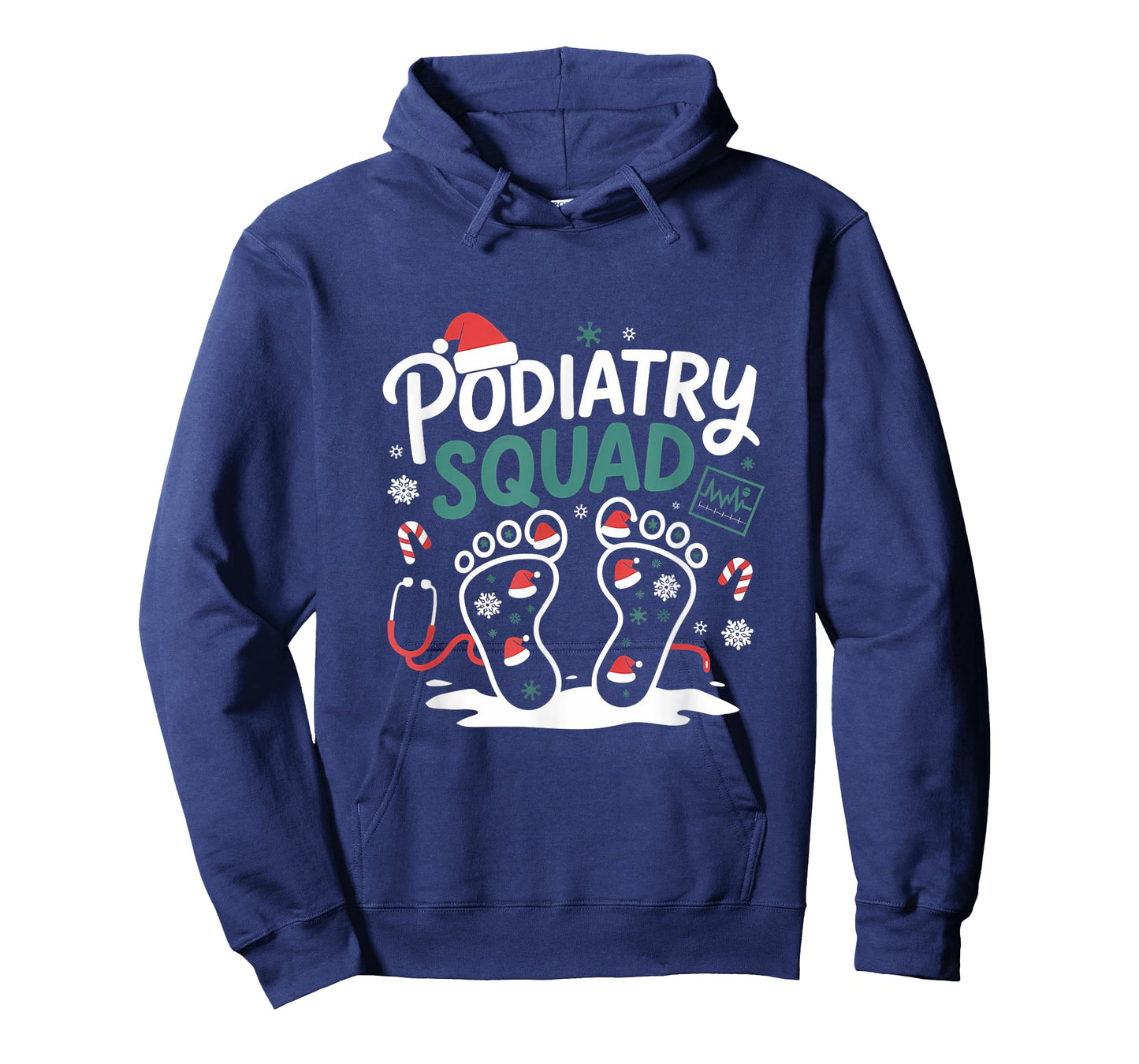 Christmas Podiatry Squad Footprint Funny Podiatrist T-Shirt