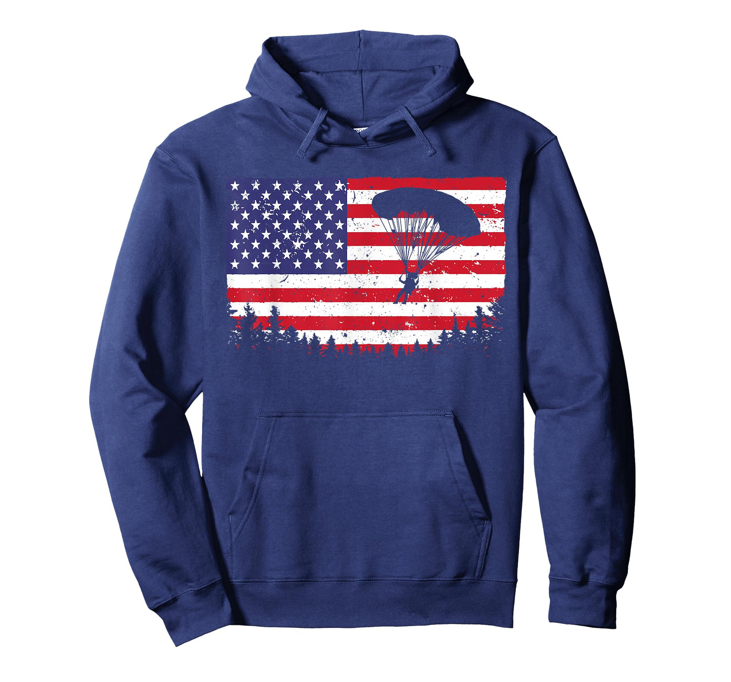 Cool Skydiving Art Men Women Skydiver American Flag Skydive T-Shirt