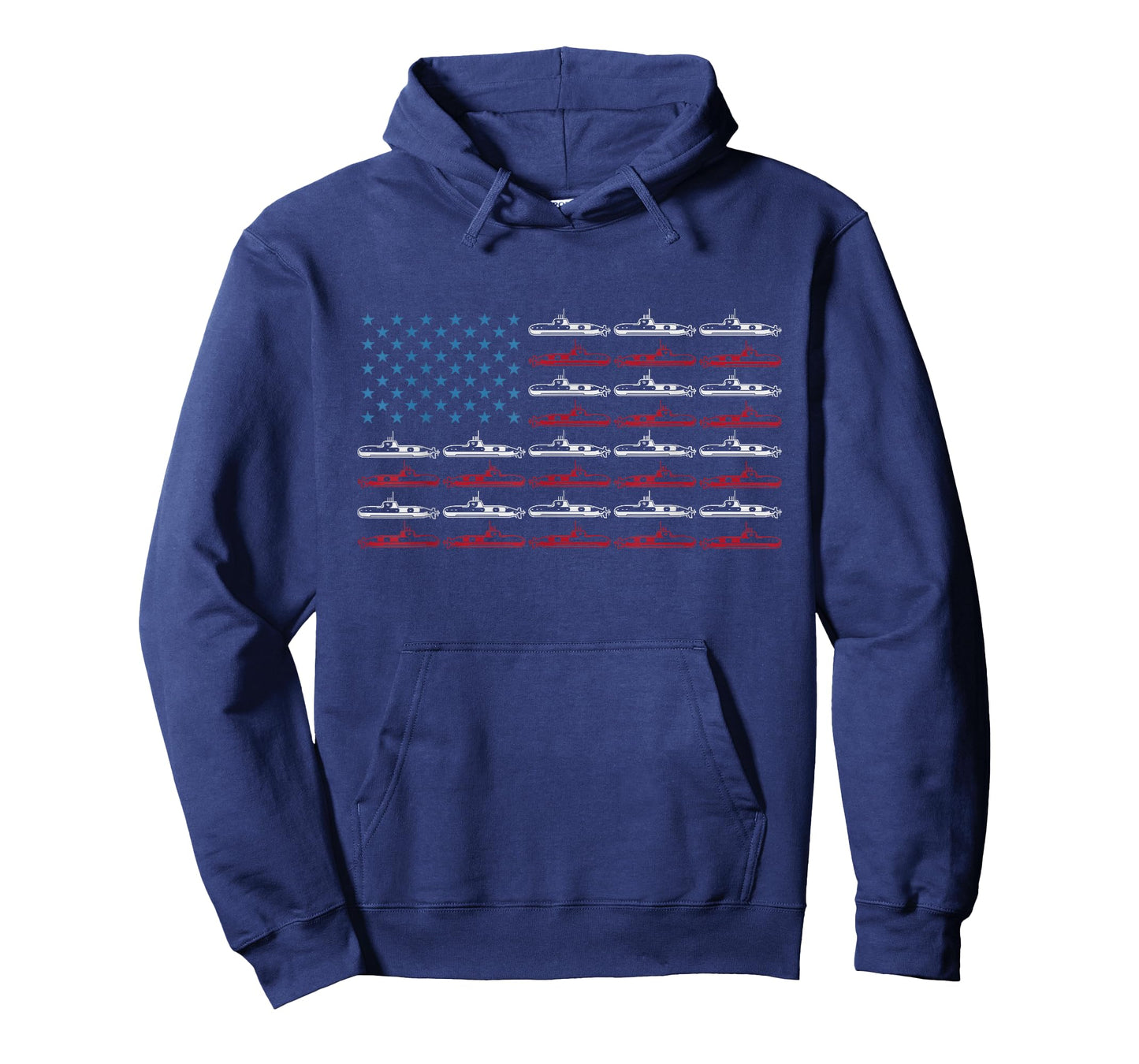 Vintage Submarine American Flag 4th of July T-Shirt