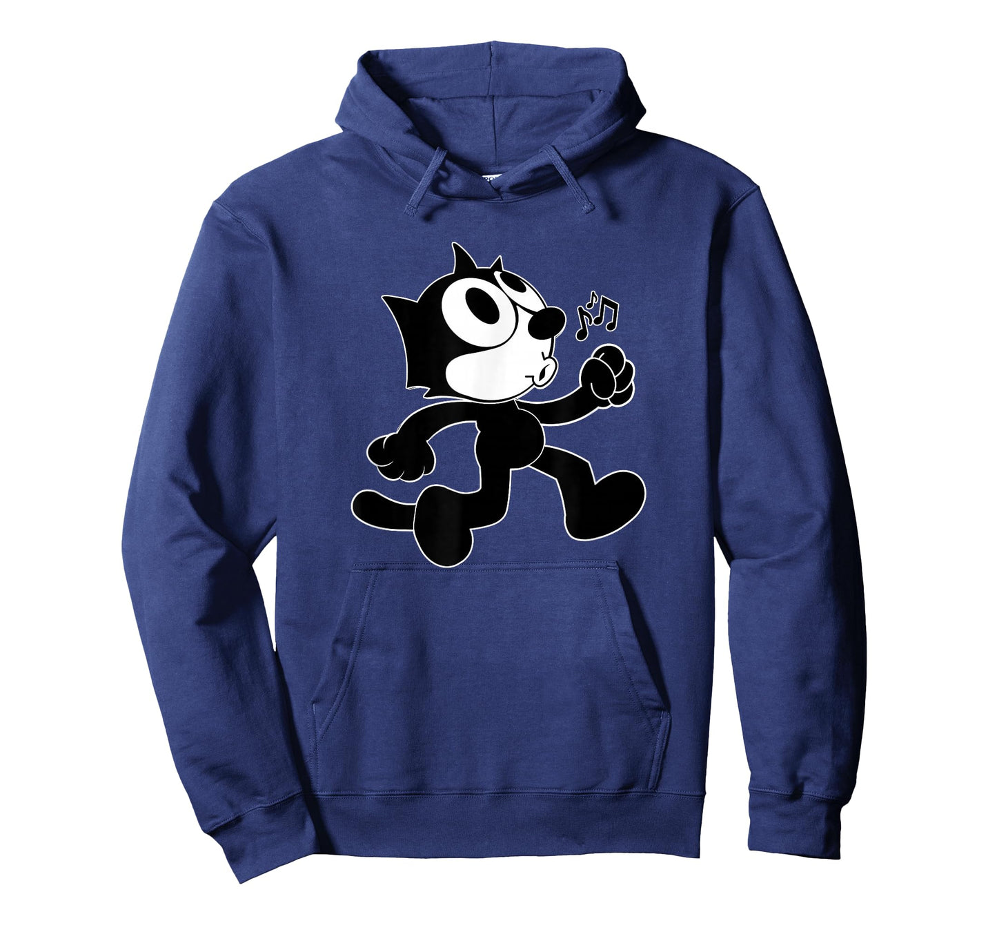 Felix Cartoon Whistling and Walking Music Notes Felix Tee T-Shirt