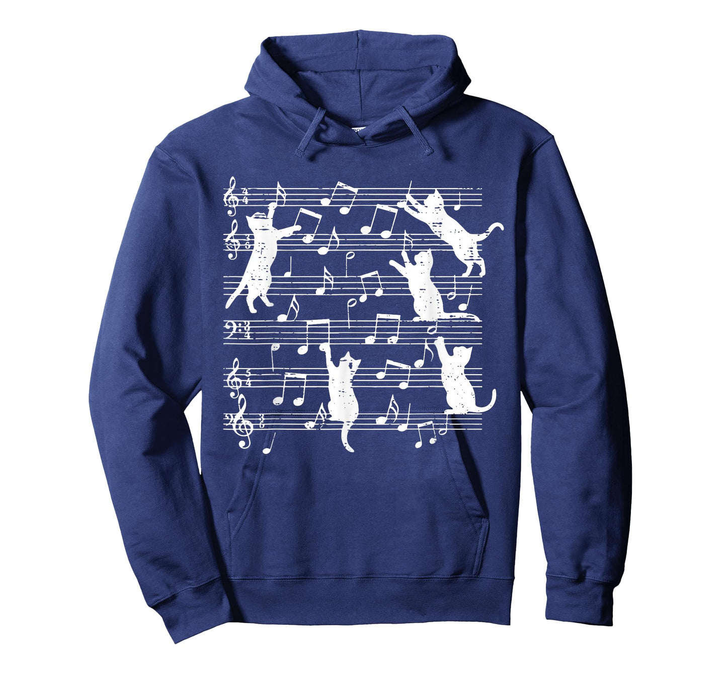 Cats Playing Music Notes Funny Kitten Musician Women Men Kid T-Shirt