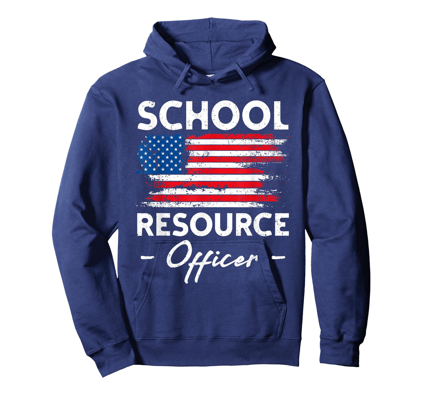 School Resource Officer SRO Appreciation Men Women USA Flag T-Shirt