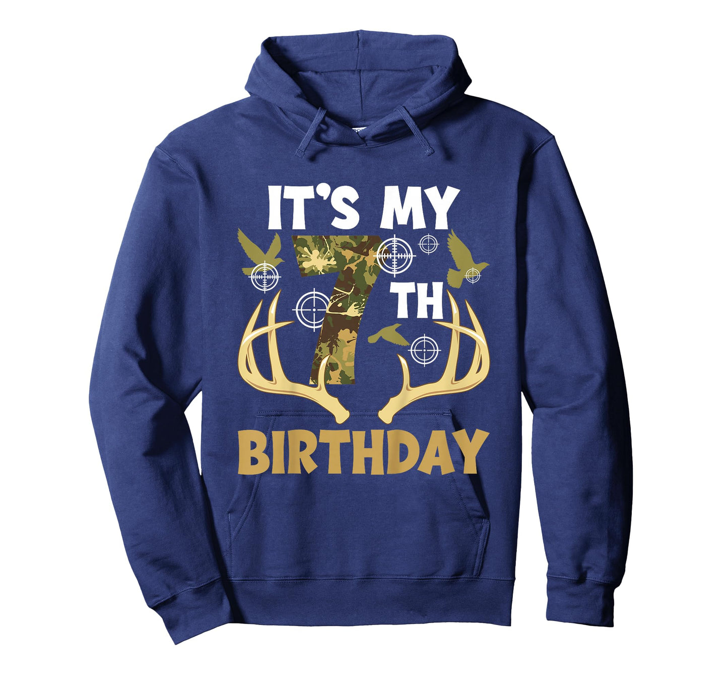 7th Hunting Birthday Party 7 Year Old Hunter Birthday T-Shirt