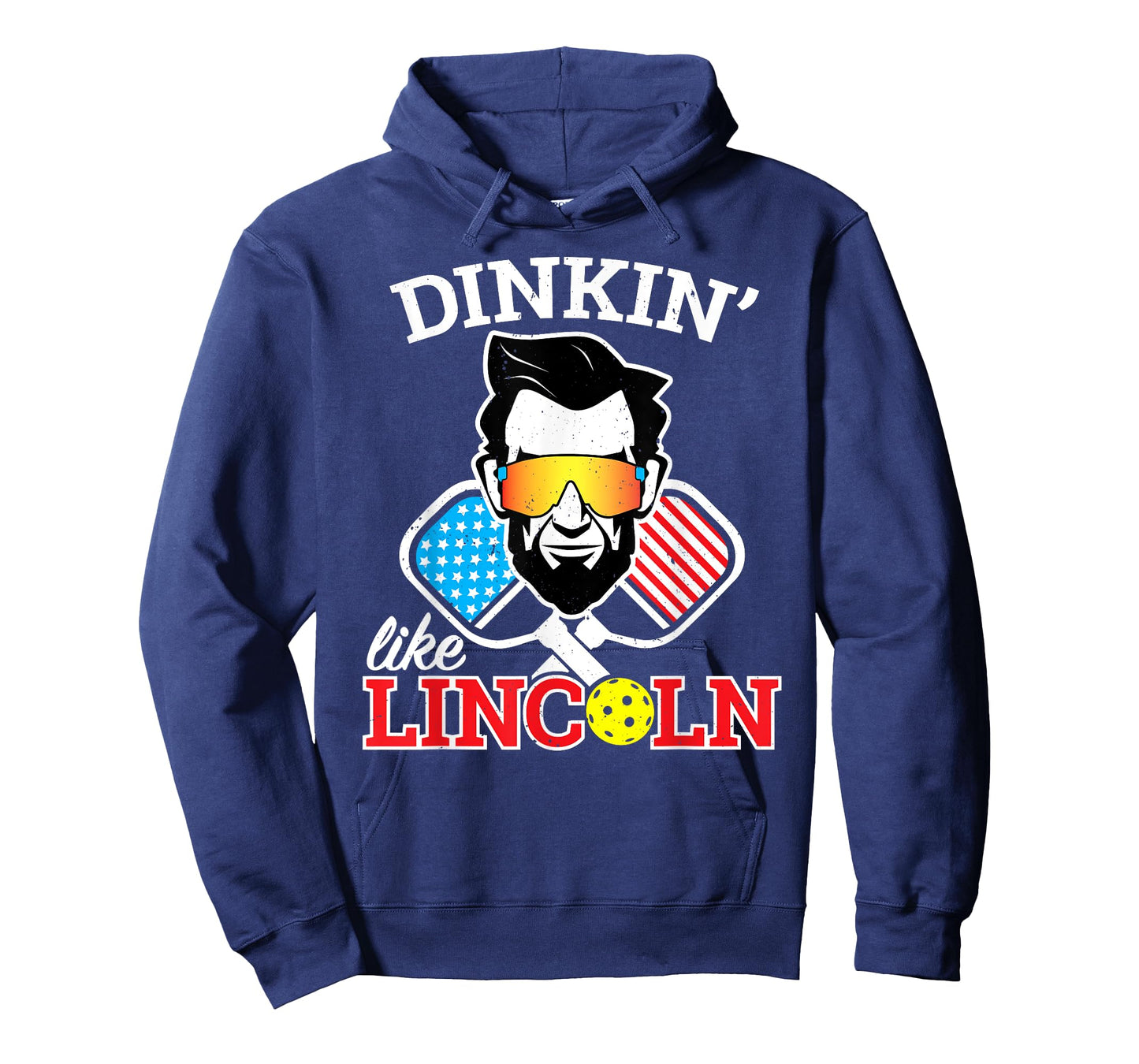 Funny Pickleball Dinkin Like Lincoln July 4th Pickle Ball T-Shirt