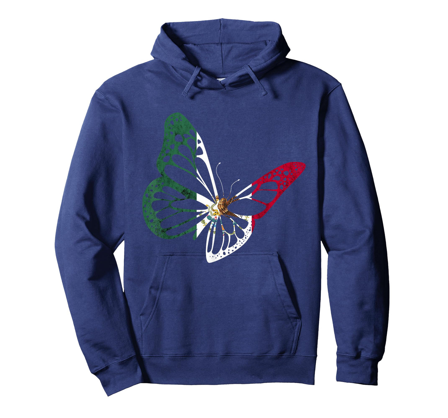 Mexico Mexican Flag Butterfly Mexican Roots Mexican Pride T-Shirt