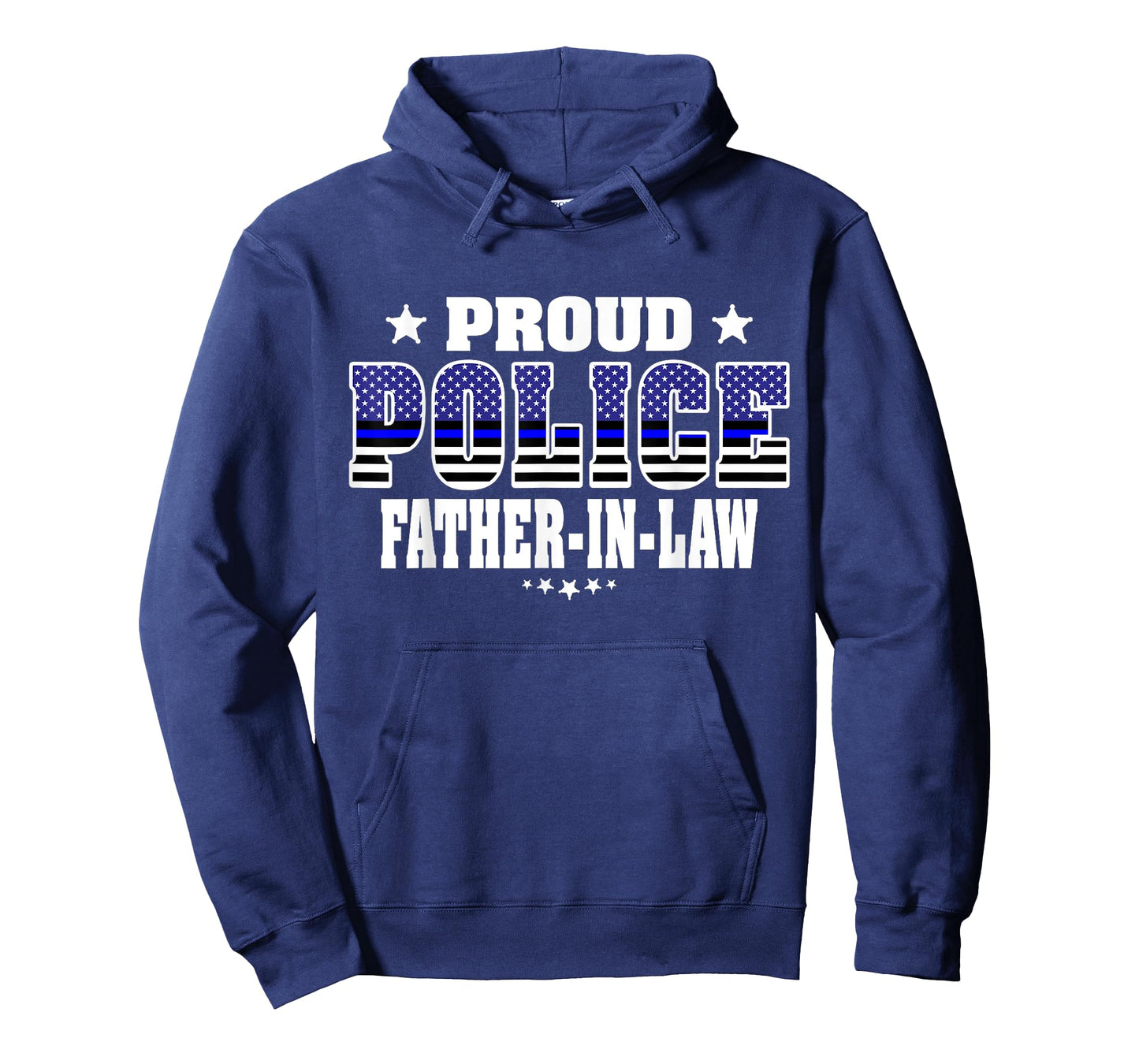 Proud Police Father-In-Law Thin Blue Line US Cop Dad-In-Law T-Shirt