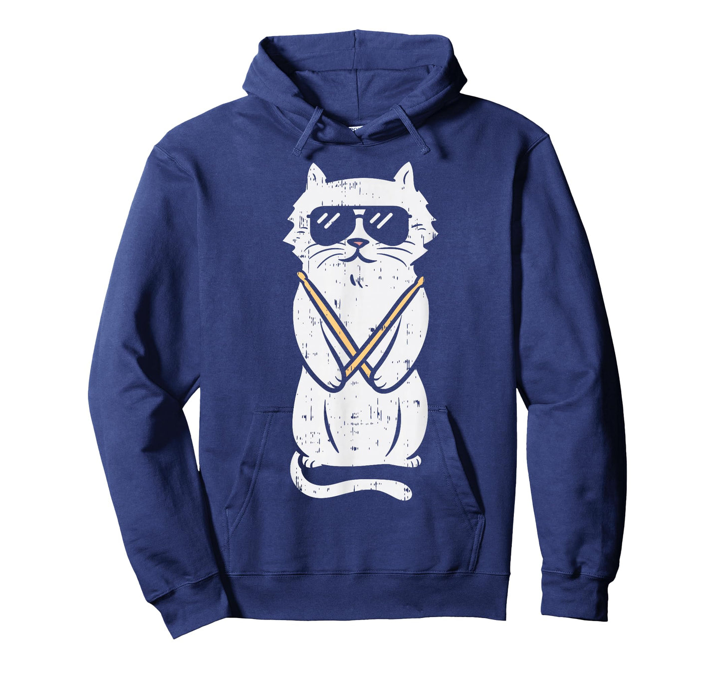 Cat Drumstick Rock Music Drumming Animal Pet Drummer Gift T-Shirt
