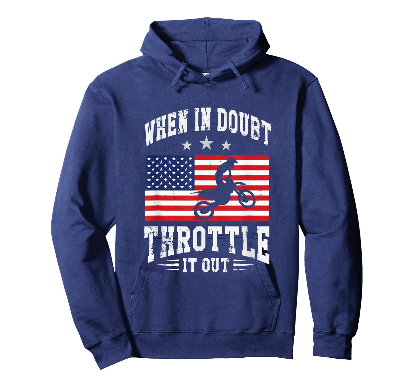 When In Doubt Throttle It Out Patriotic T-Shirt