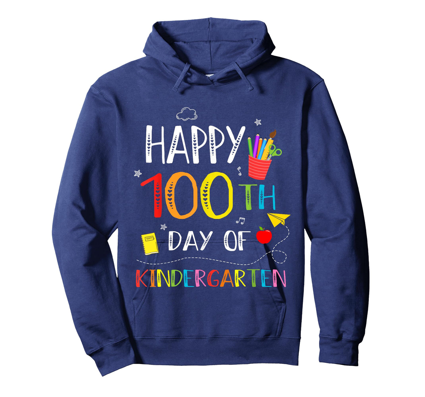 100 Days of Kindergarten Happy 100th Day of School Teachers T-Shirt