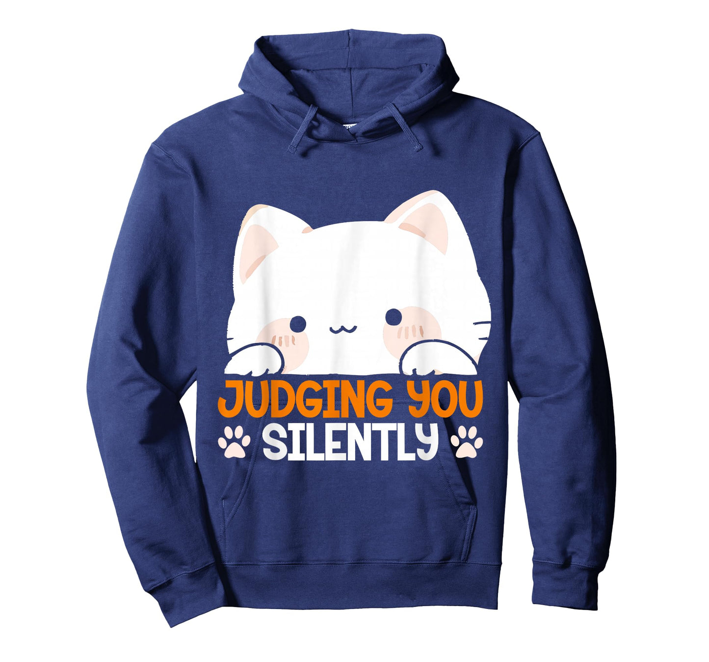 Judging You Silently Kitten Lover Sarcasm Adorable Cat Men Women Kids T-Shirt