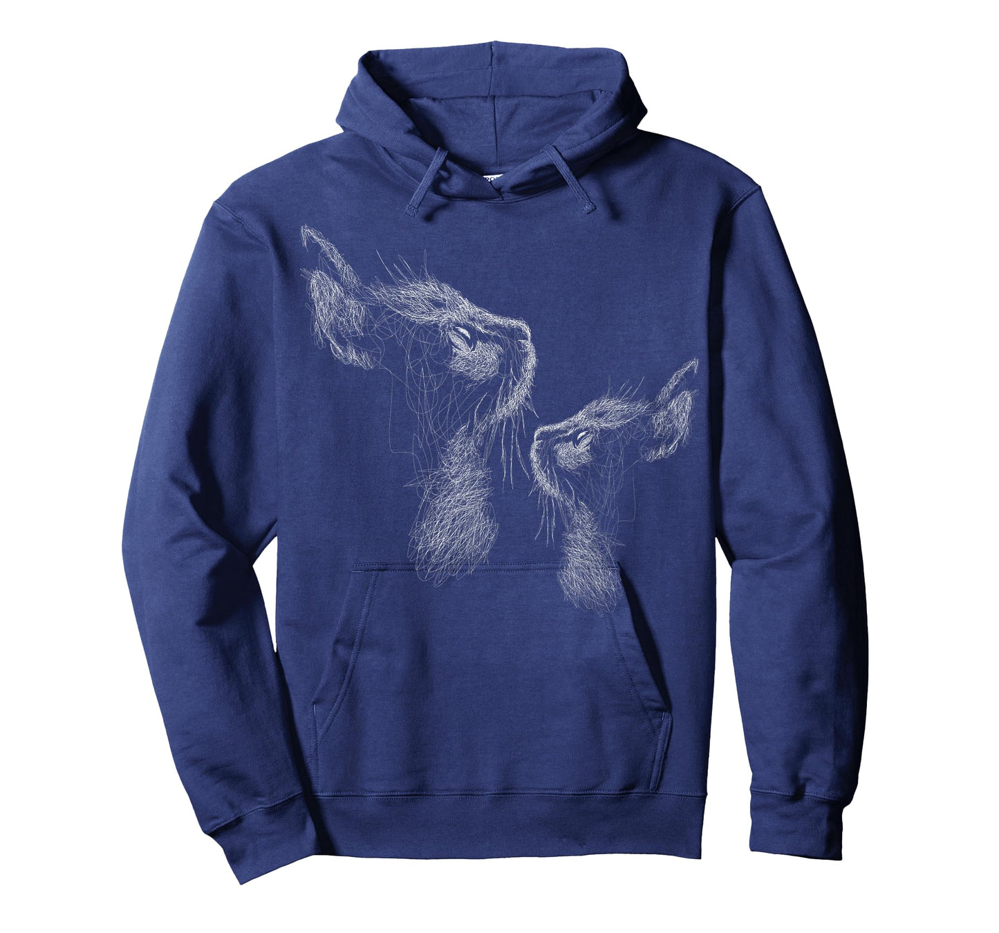 cute two cat scribble art sketch for lover cats kitty kitten T-Shirt for Men Women Kids