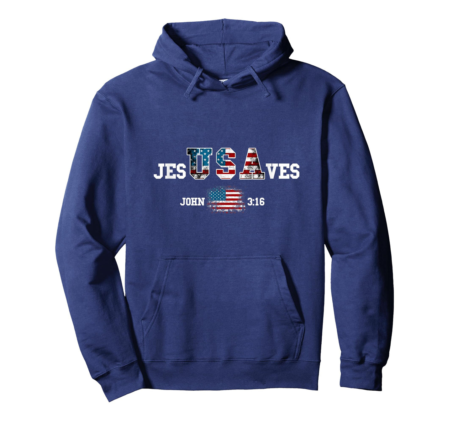 Jesus Saves USA American Flag Patriotic Christian T-Shirt