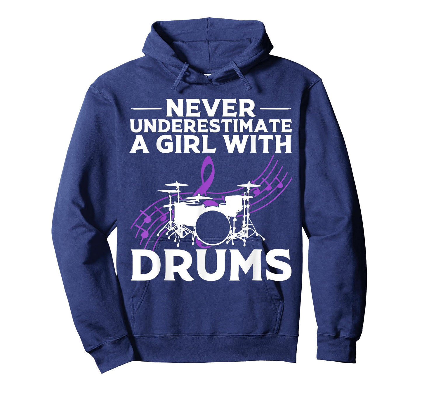 Funny Girl Drummer Gift For Women Cool Rock And Roll Lady T-Shirt