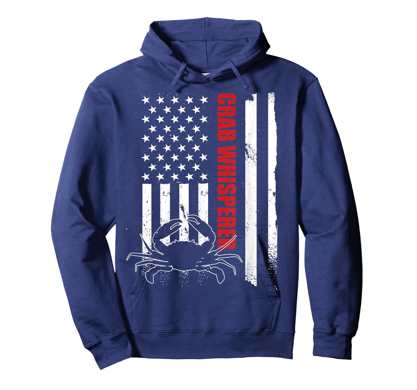 Crab Whisperer American Flag Crab Lover Crab Fishing T-Shirt