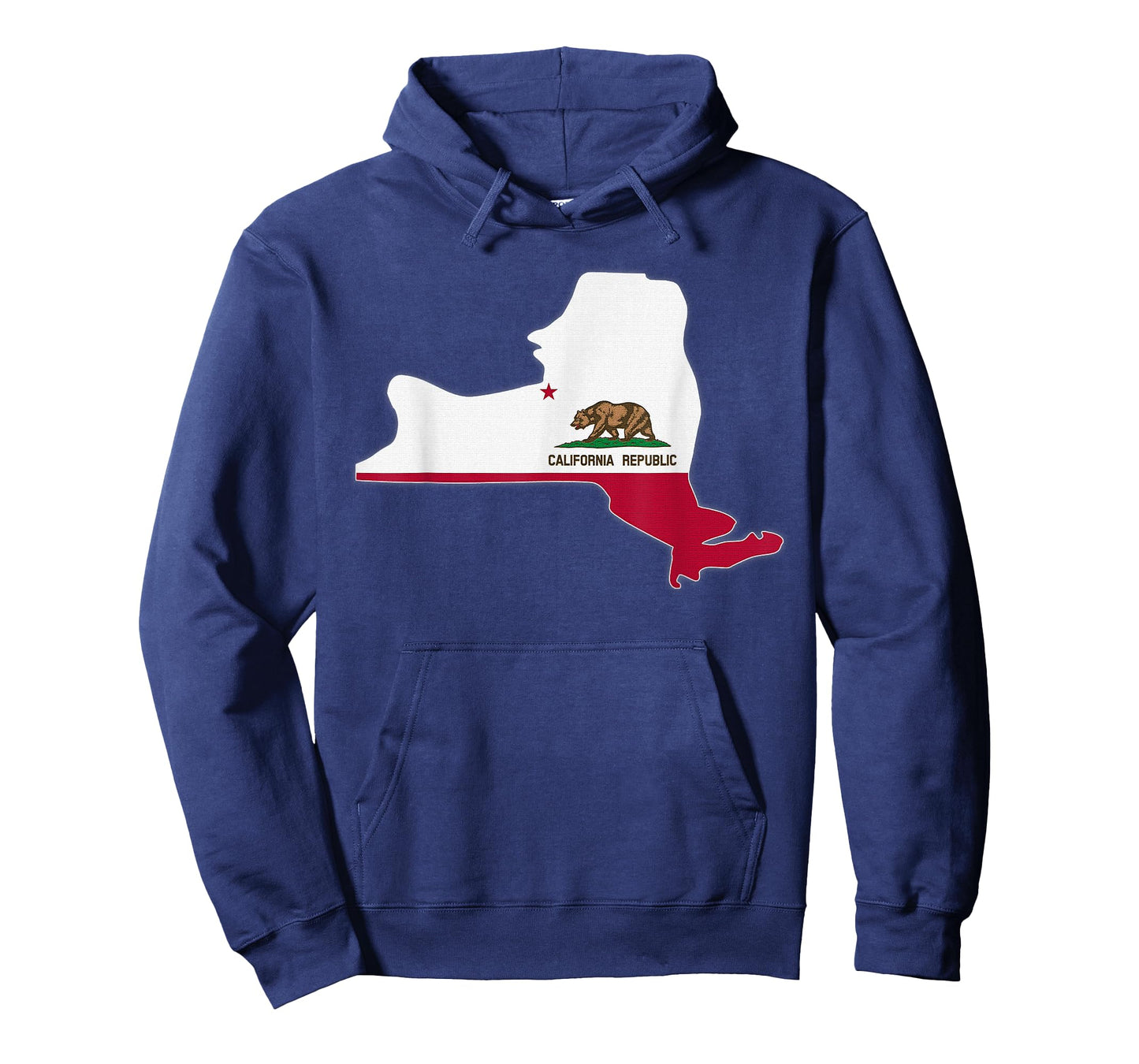 NEW YORK STATE MAP CALIFORNIA CA Flag Roots Men Women Gift T-Shirt