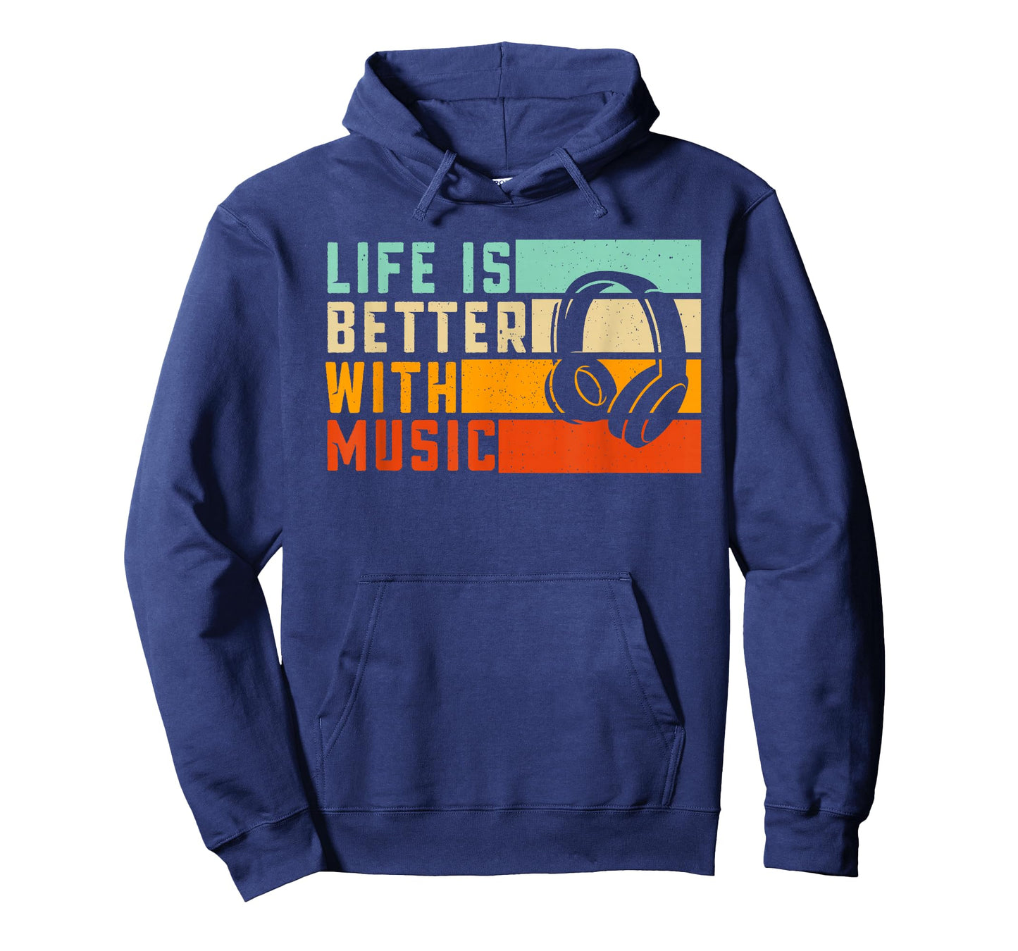 Life is Better with Music Musician EDM Music Retro Men Women T-Shirt