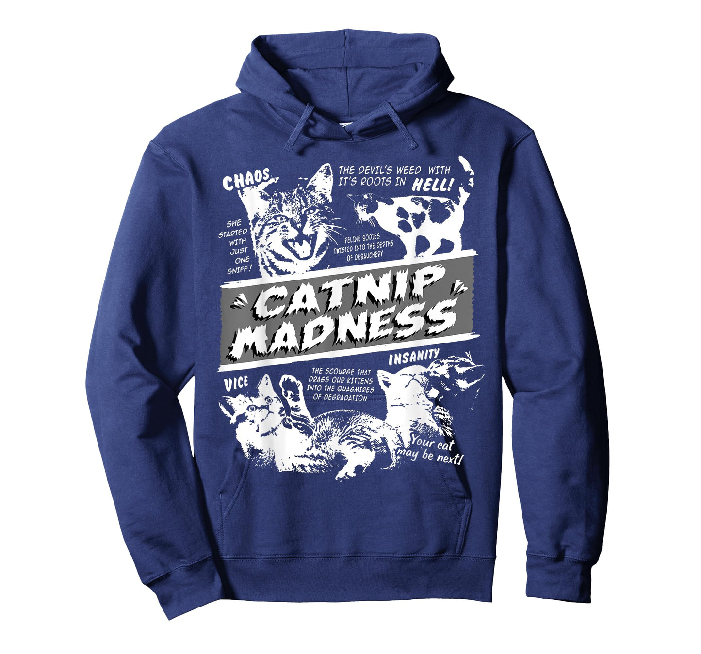 Catnip Madness Cute Kitten Funny Cat Pet Humor T-Shirt