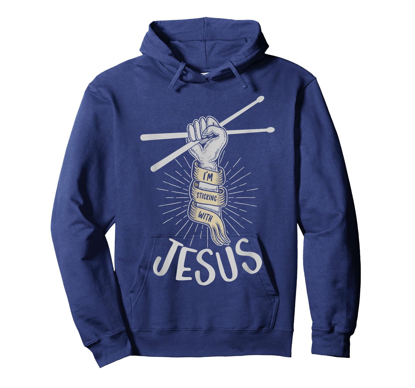 I'm Sticking With Jesus Christ Drummer Drum Set Drum Sticks T-Shirt