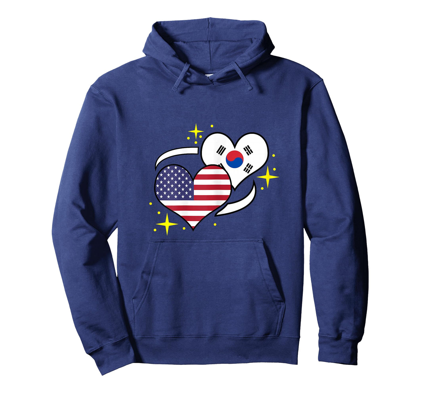 South Korean American Flag Heart South Korean Women T-Shirt