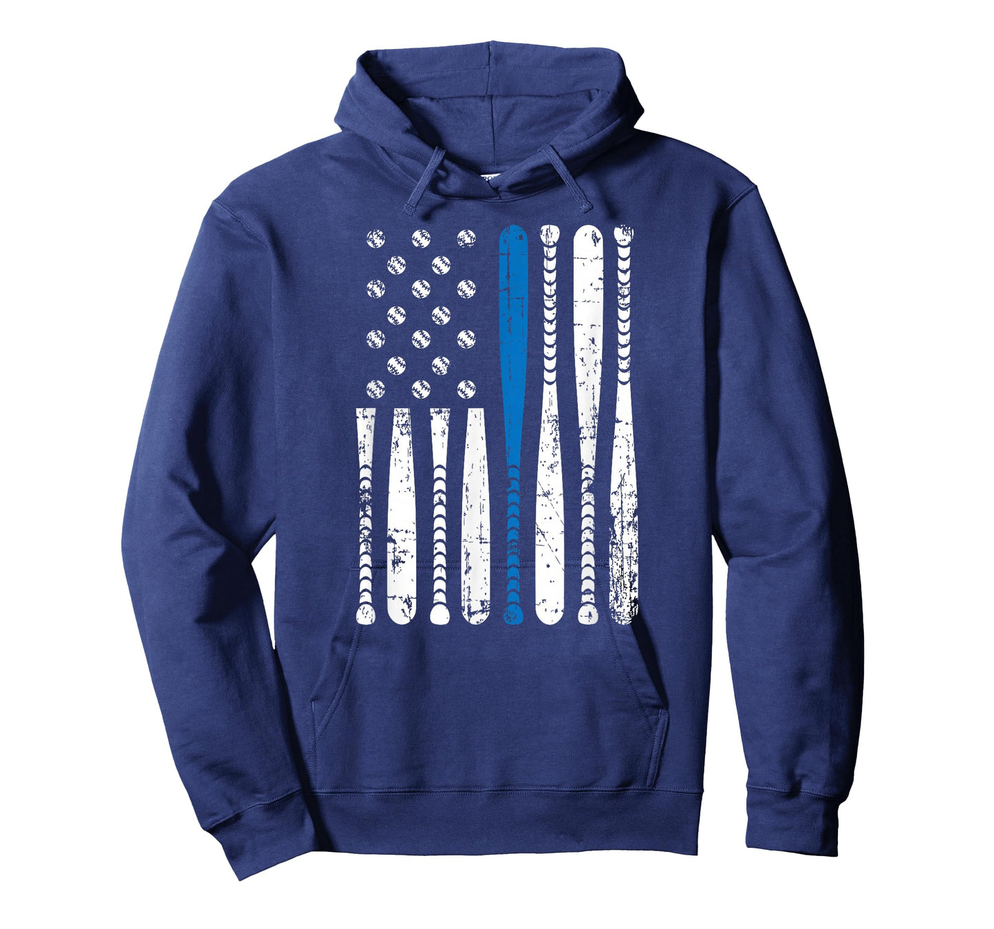 Thin Blue Line LEO USA Flag Police Support Baseball Bat Tee T-Shirt