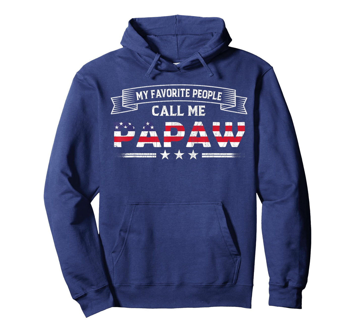 My Favorite People Call Me Papaw USA Flag Father's Day T-Shirt