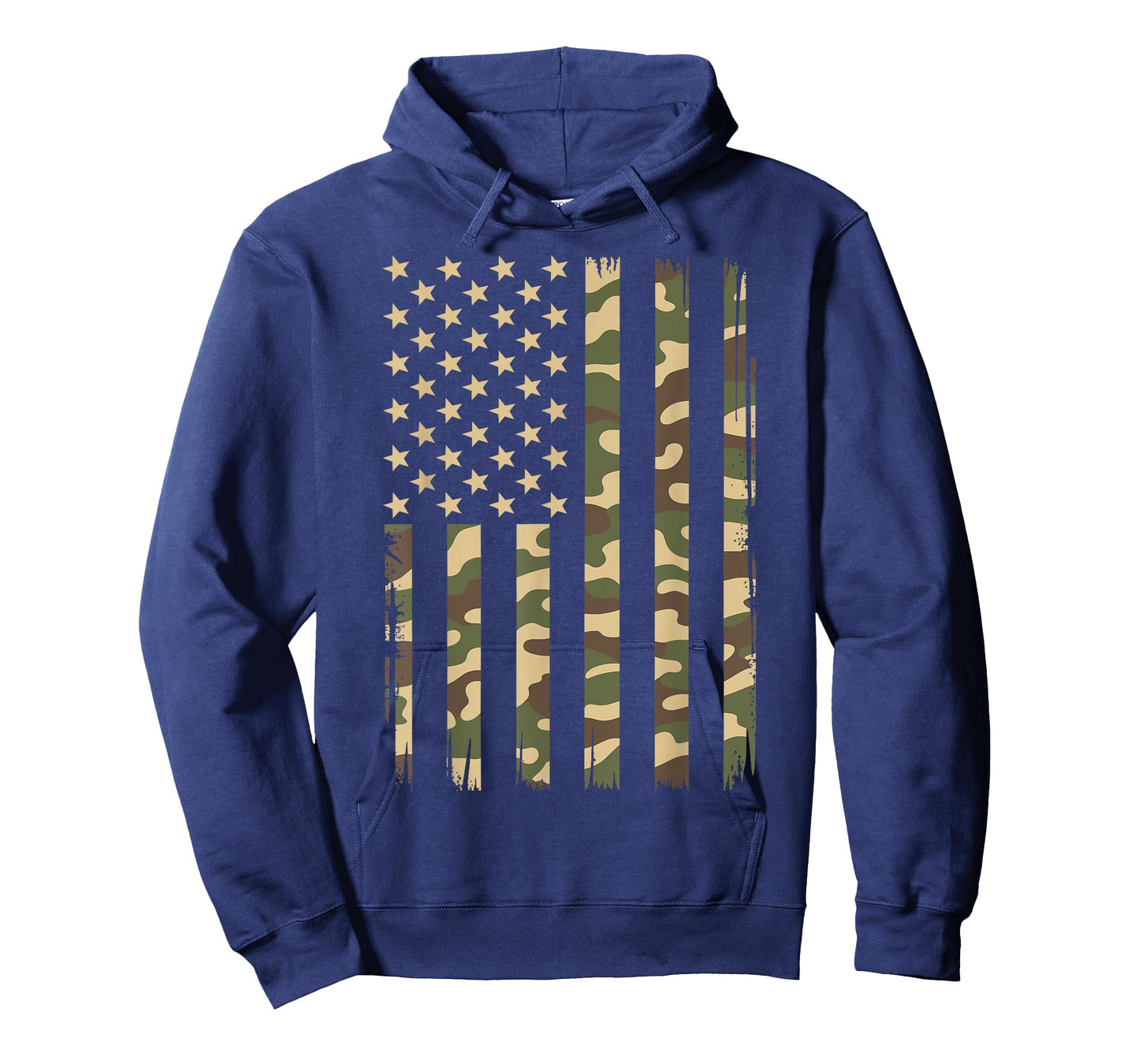 Vintage Camo American Flag USA Camouflage T-Shirt