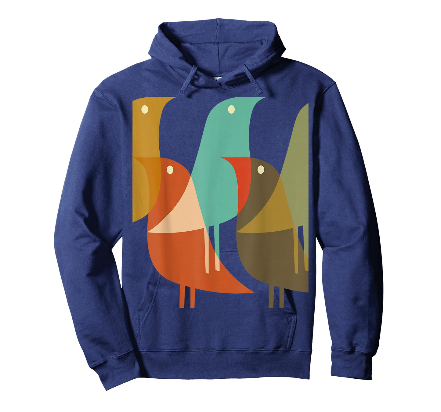 Bird Print Art Deco 60s Surf Beach Hippy Cool Retro T-Shirt