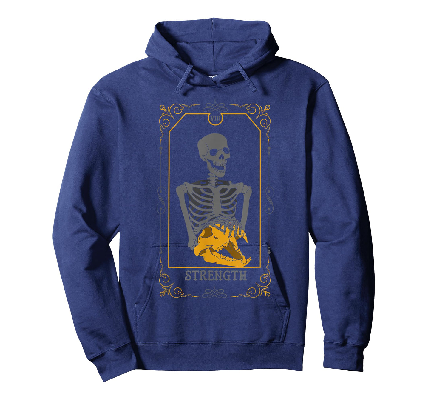 Strength Arcana Tarot Card Goth Skeleton Witchcraft T-Shirt